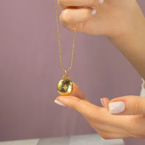 18k Gold Vermeil Locket Necklace