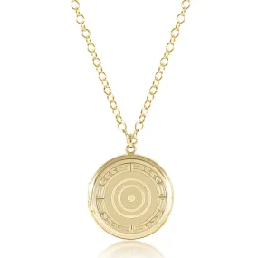 31" Necklace Gold - Cherish Large Gold Locket