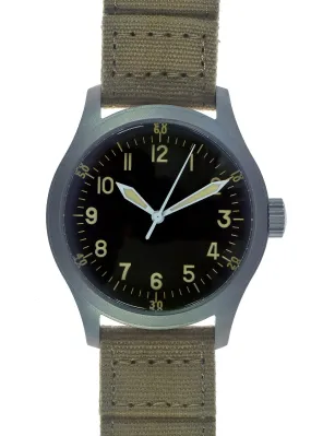 A-11 1940s WWII Pattern Military Watch (Automatic) with 100m Water Resistance