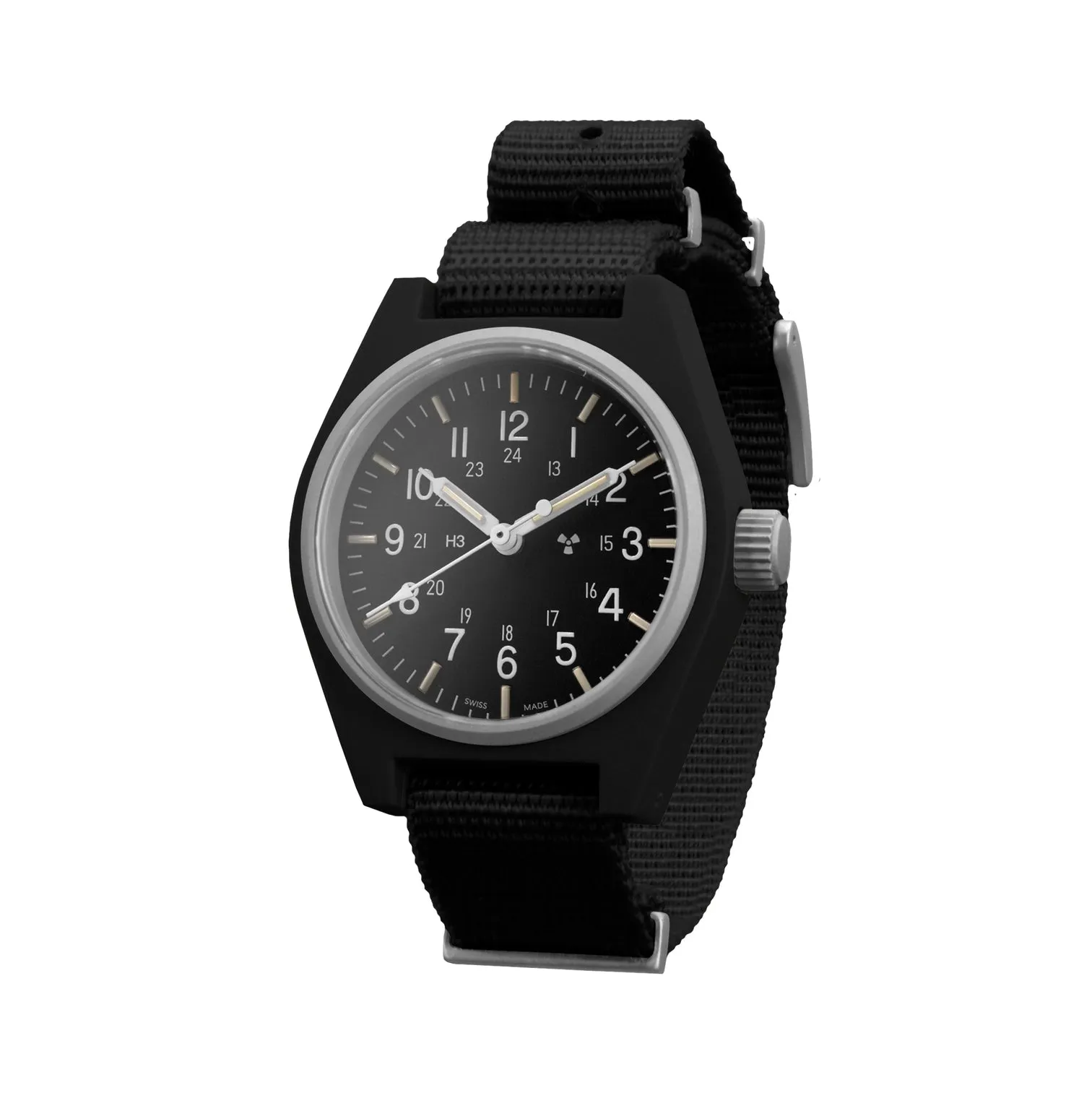 BLACK GENERAL PURPOSE QUARTZ (GPQ) - 34MM