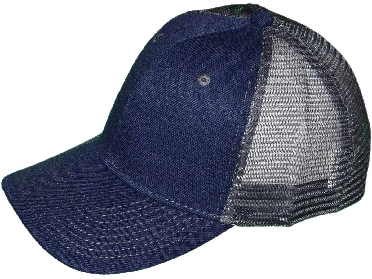 Blank Trucker Hats - Structured Mesh BK Caps