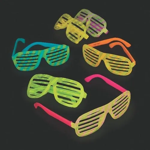 Bright Glow In The Dark Shutter Glasses