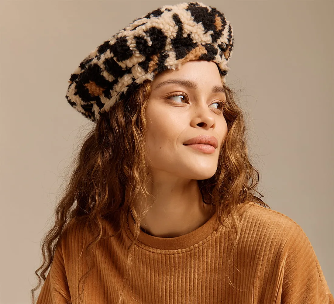 Brixton Hats Fiddler Beret - Leopard