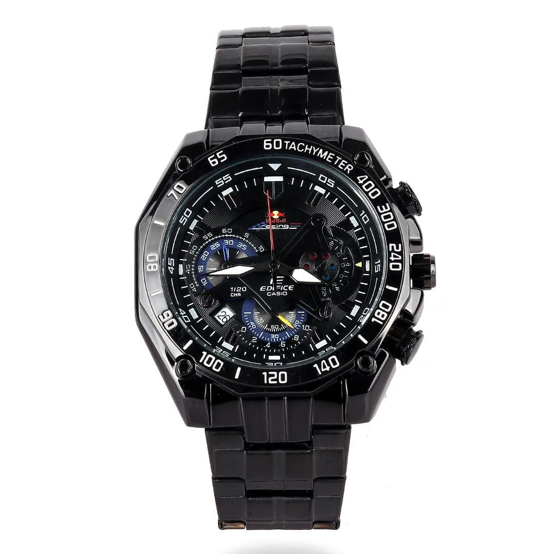 Casio Edifice Black Stainless Steel Chronograph Men Watch