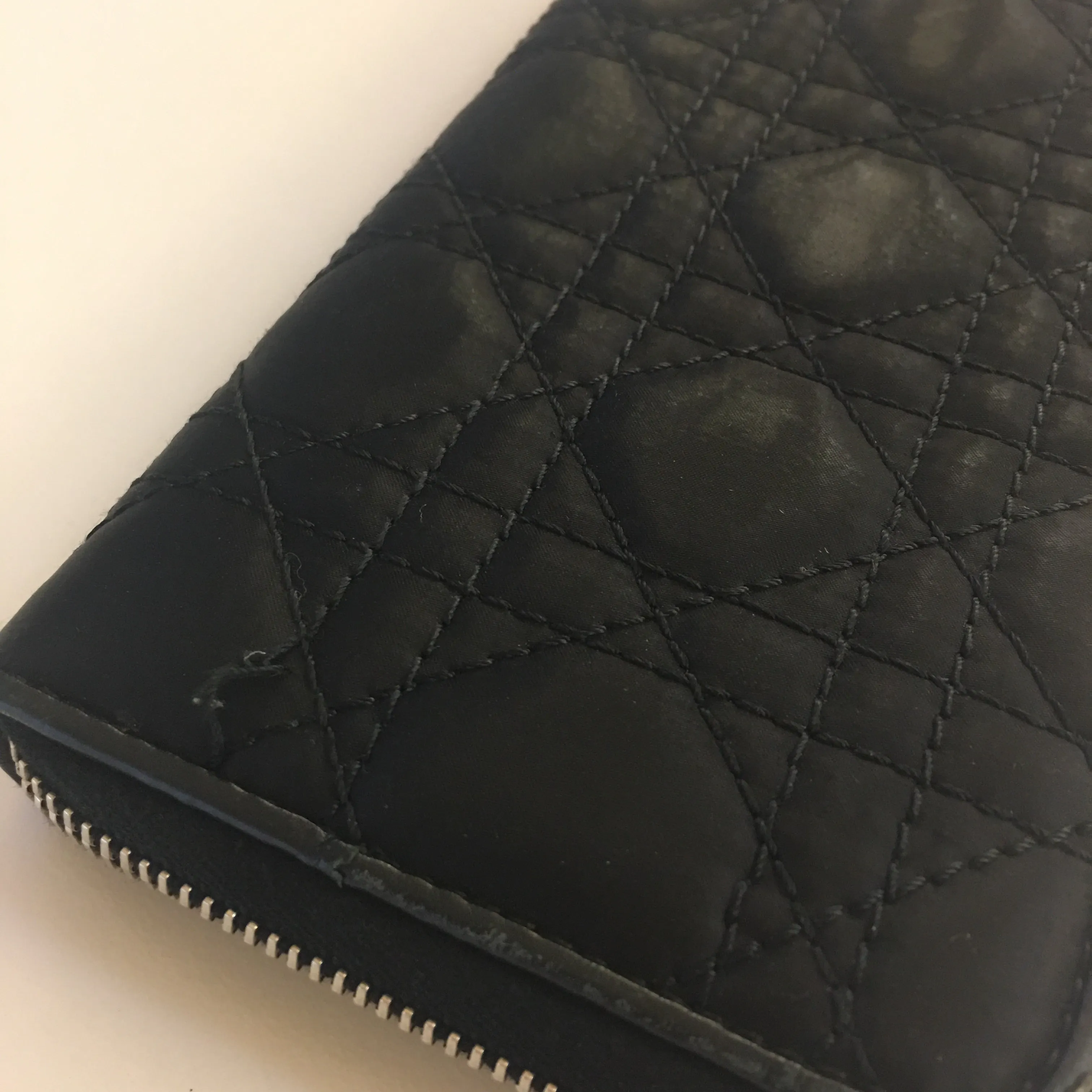 CHRISTIAN DIOR Wallet in Black Fabric