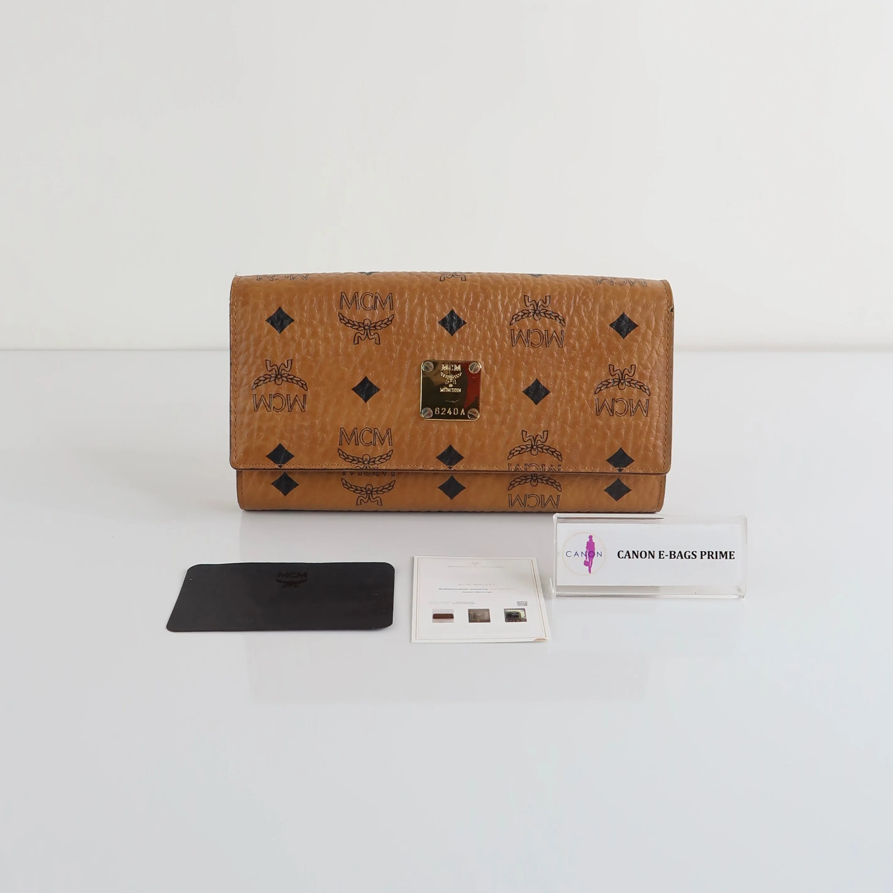 Cognac Long Wallet