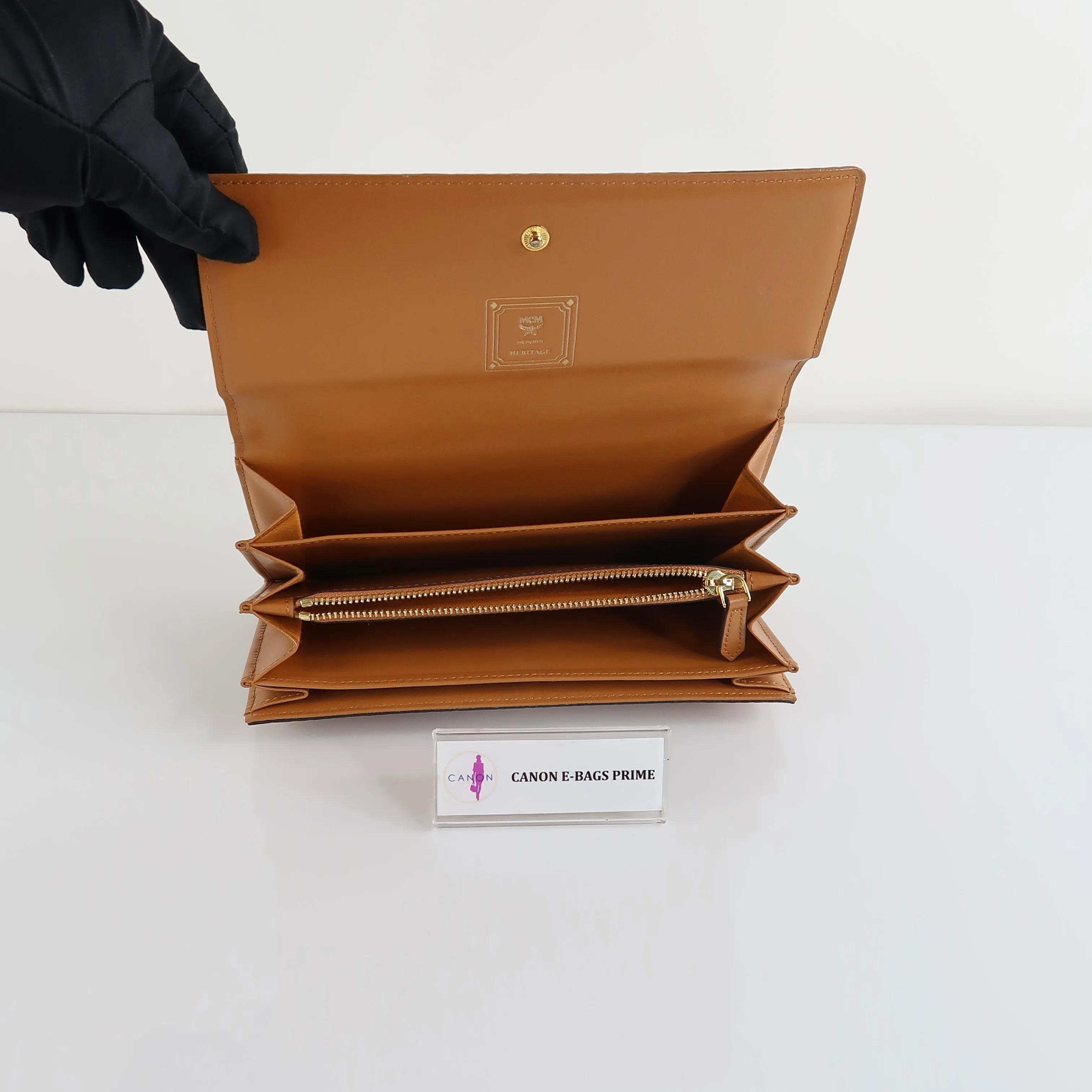 Cognac Long Wallet