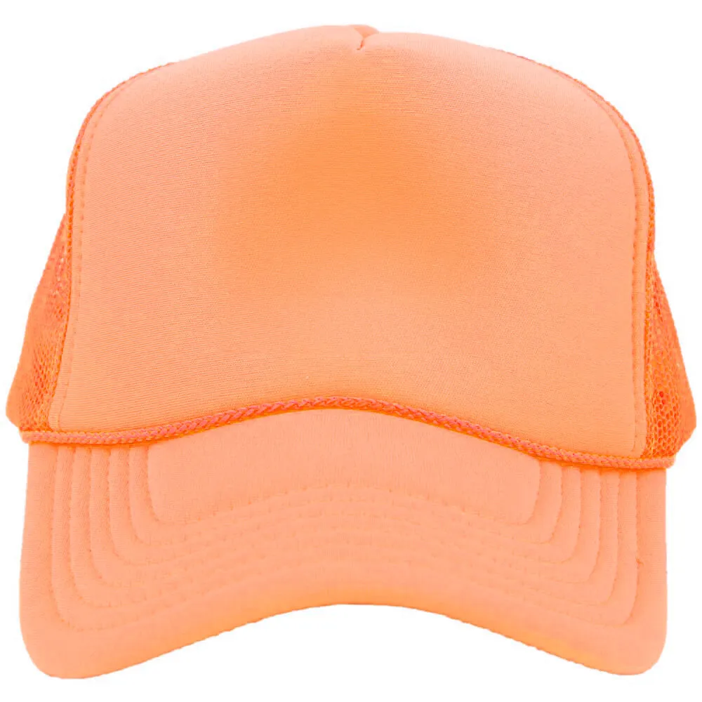 Coral Foam Wholesale Blank Trucker Hat