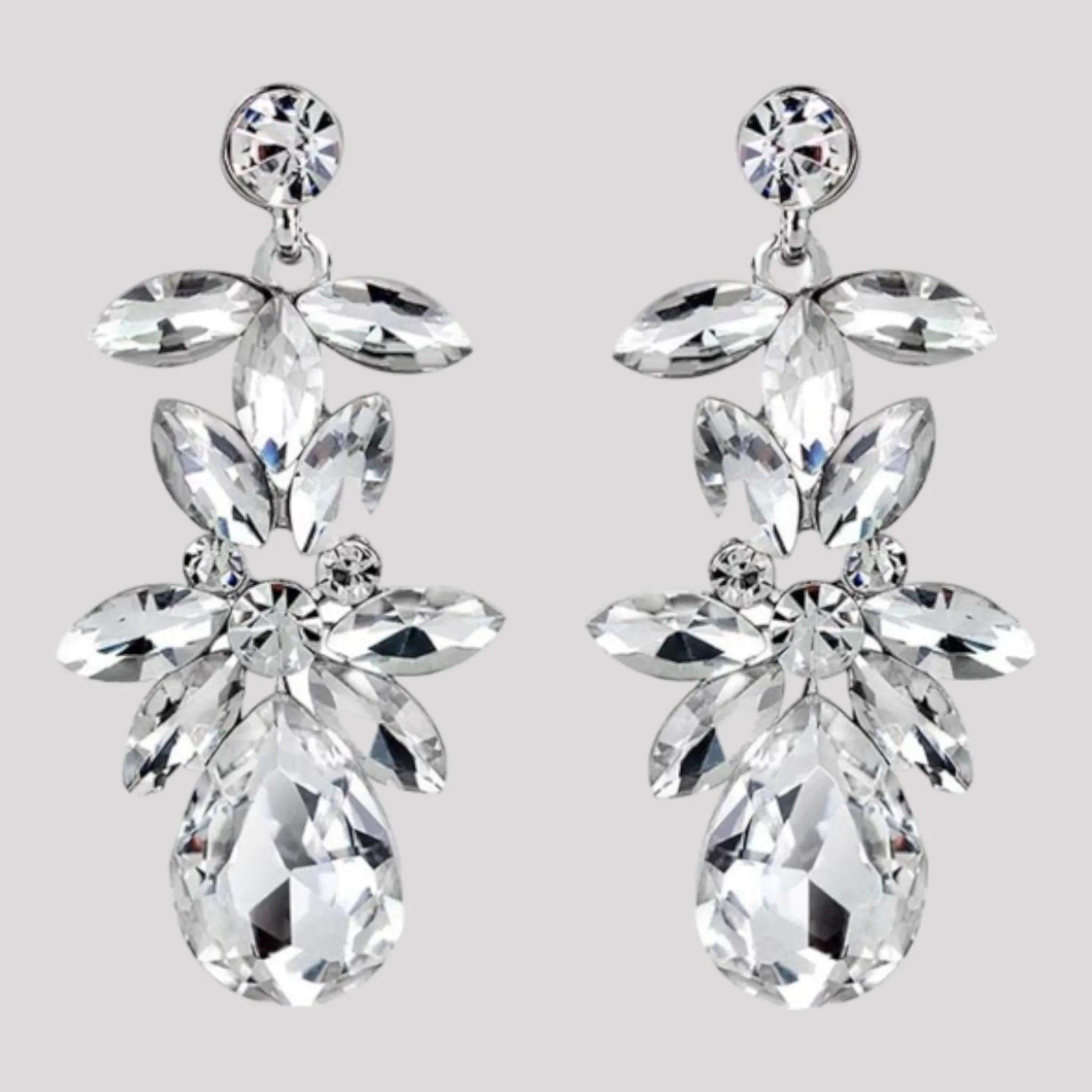 Crystal Cluster Earrings