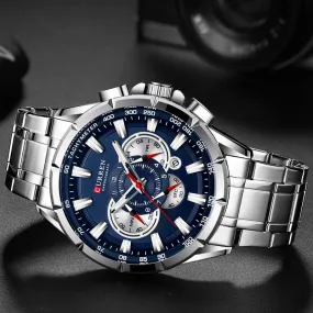 CURREN Men’s Waterproof Luxury Chronograph Quartz Wristwatch