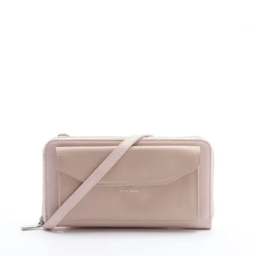 Frances Zip Around Wallet - Muted Rose