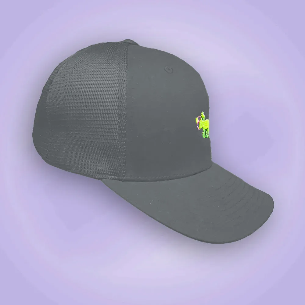 Gecko Flexfit Snapback Trucker Hat Matte Grey