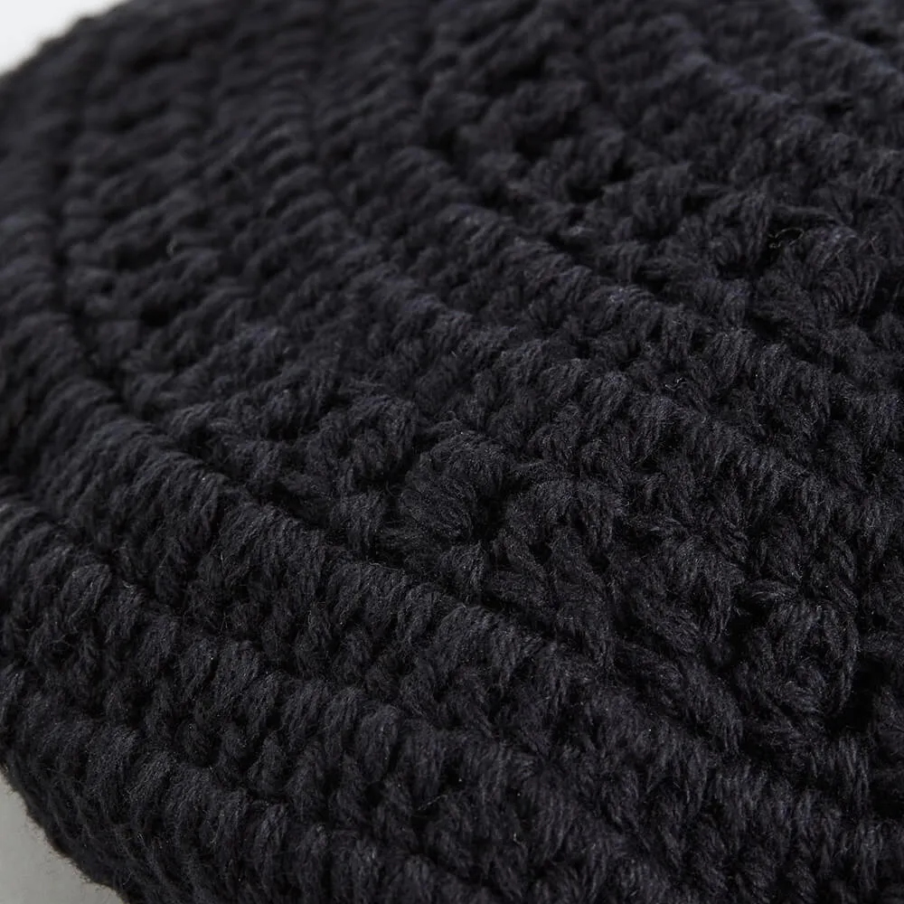 H&M Crochet-look beret, black