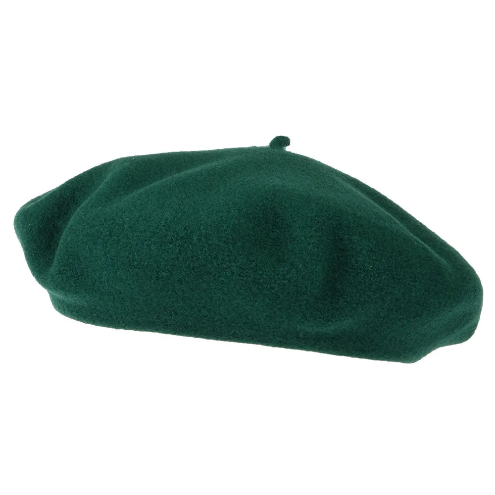 Héritage par Laulhère Hats Authentique Merino Wool Beret - Forest