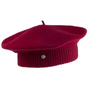 Héritage par Laulhère Hats Parisienne Merino Wool Beret - Burgundy