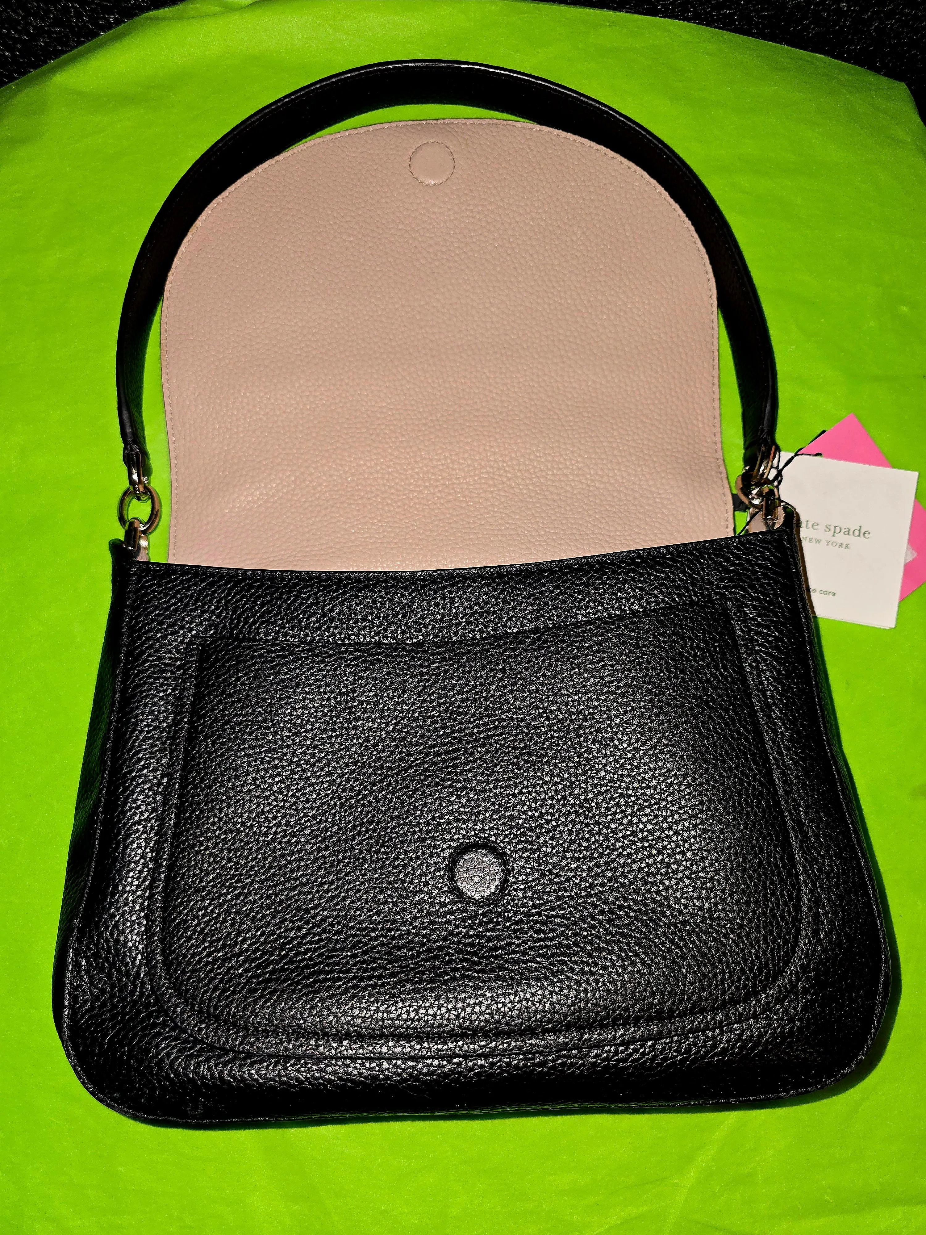 Kate Spade Classic Suzy Saddle Bag Crossbody  Shoulderbag with Wallet~BRAND NEW