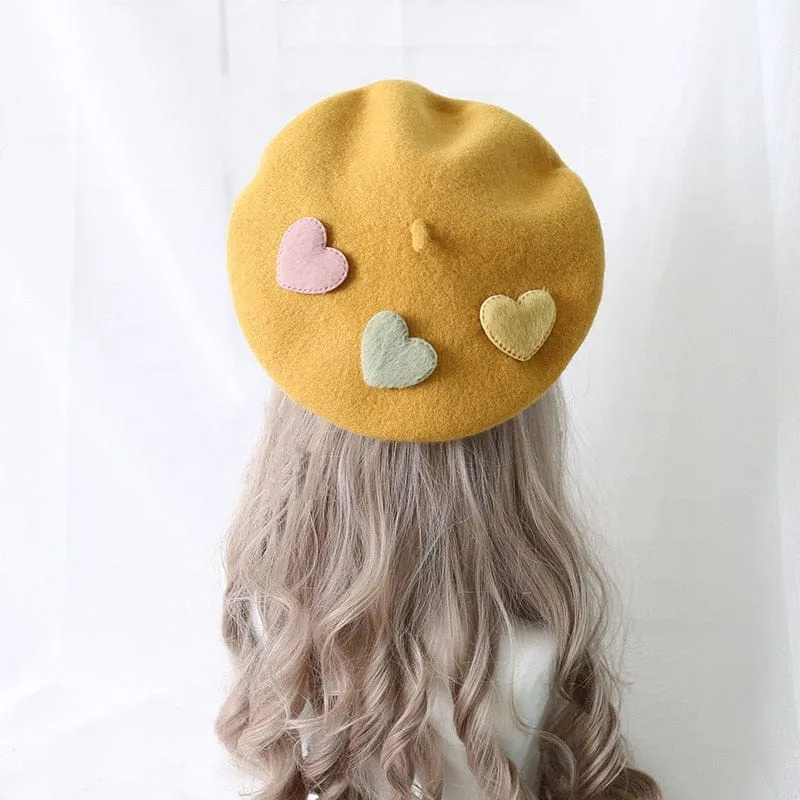 Kawaii Little Love Candy Beret