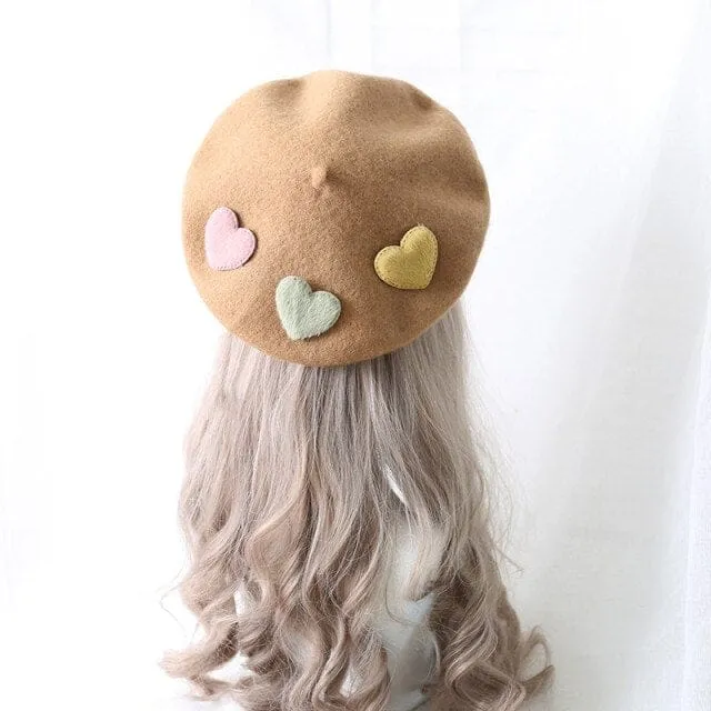 Kawaii Little Love Candy Beret