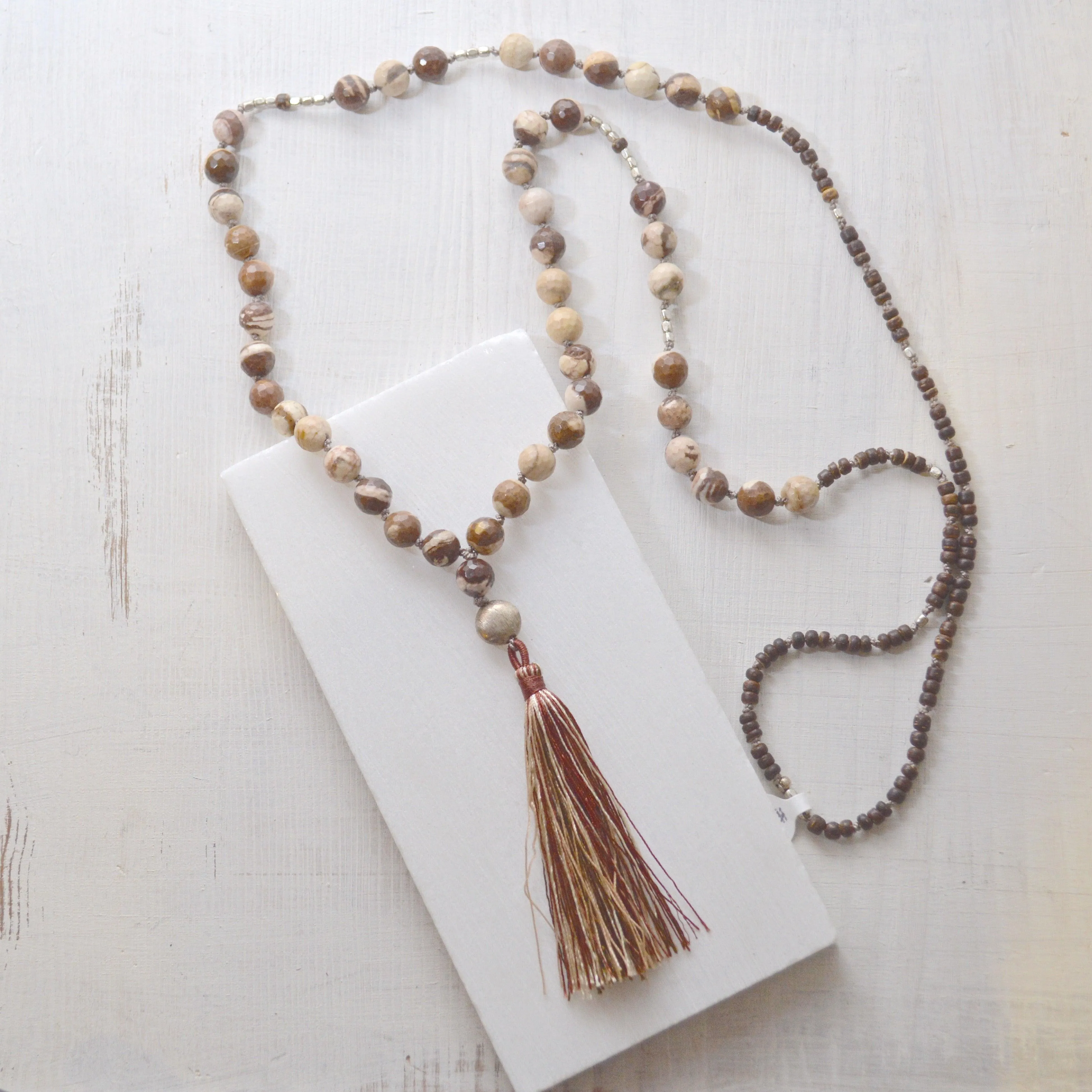 Long Beaded Mala Necklaces