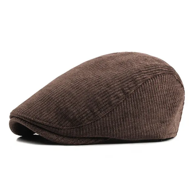 Men' Fashion Winter Beret Hats - Khaki,Black,Dark Blue,Coffee