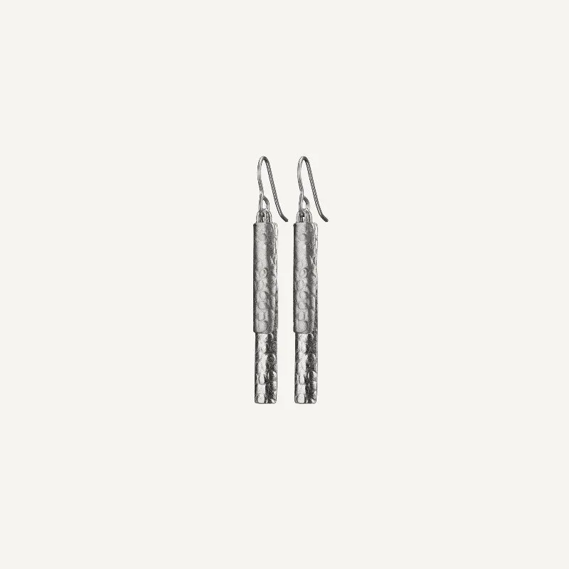 Muir Double Drop Earrings – Sterling Silver – Lynsey de Burca