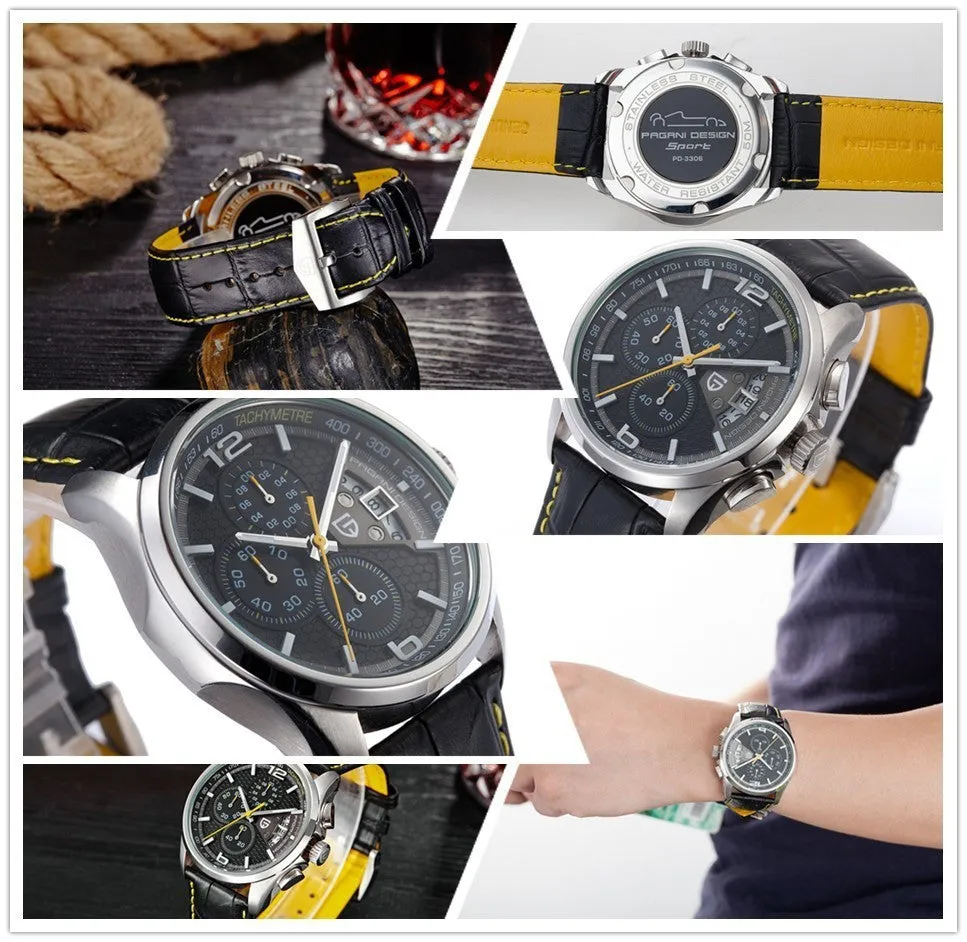 New Pagani Design Watches men luxury brand Waterproof 30m quartz men sport wristwatch Casual fashion watch