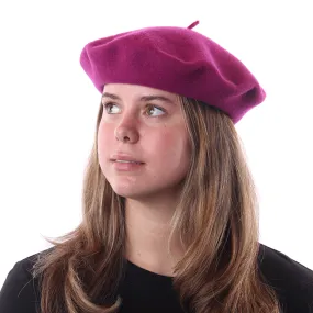 Parkhurst Basque Wool Beret - Glazed Plum