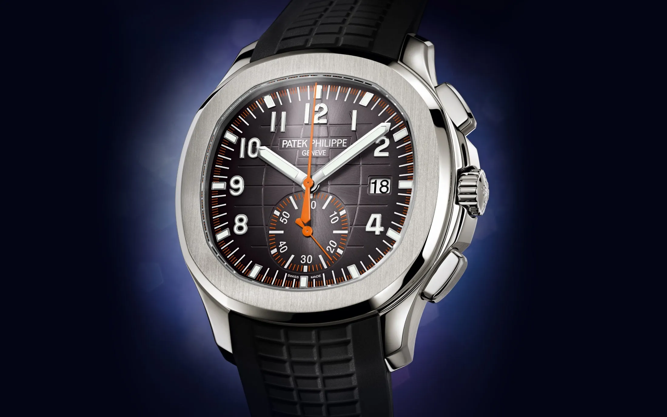 Patek Philippe Aquanaut 5968A-001 – Stainless Steel, Flyback Chronograph, Orange Strap