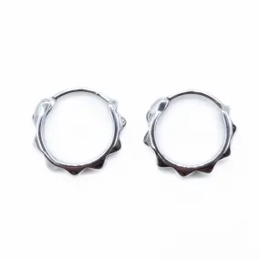 Studded Small Hoop Earrings