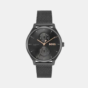 Tyler Men's Black Chronograph Mesh Watch 1514105