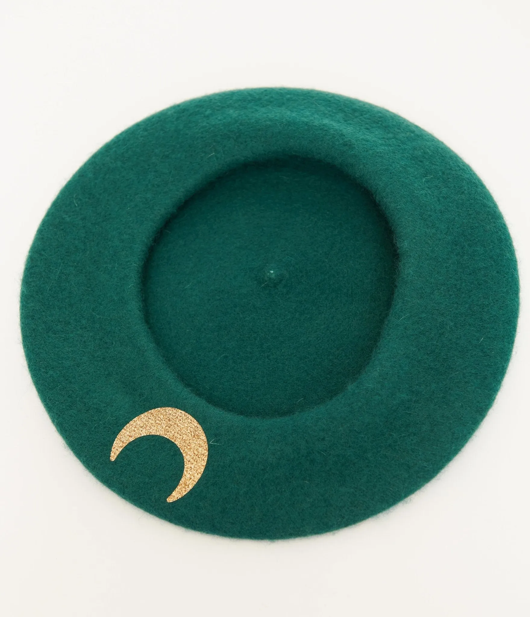 Witchwood Bags Forest Green & Gold Moon & Stars Beret